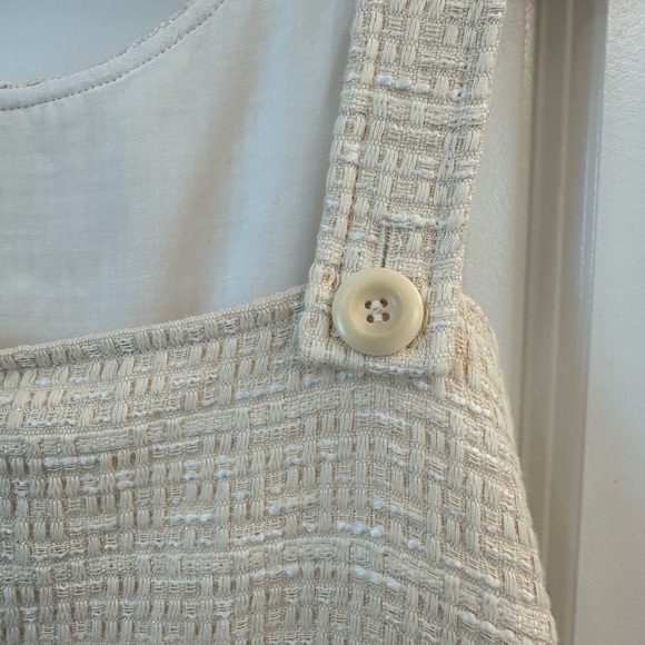 Sezane Cream Pleated Mini Sundress - Picture 7 of 8